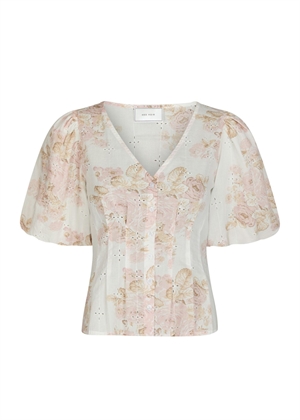 Timra emb rose bluse Dusty Rose Neo Noir 